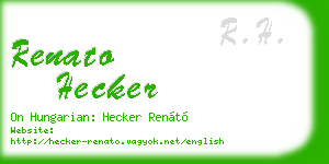 renato hecker business card